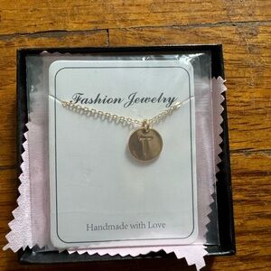 Initial T necklace